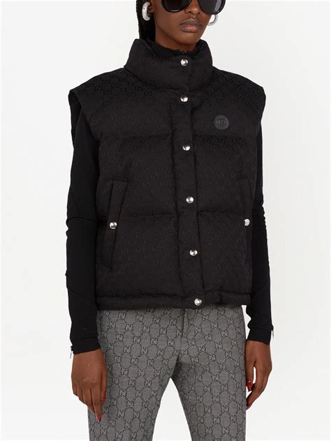 gucci puffer vest|Gucci puffer waistcoat.